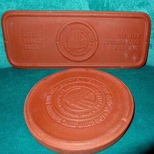 2 Longaberger Brick Clay Bread Warmer & Terracotta Bread warmer